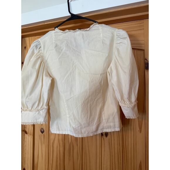 Vintage Hancke Dirndl Dress Red Size 36 US Size 4 Oktoberfest Beer Girl - Picture 9 of 10